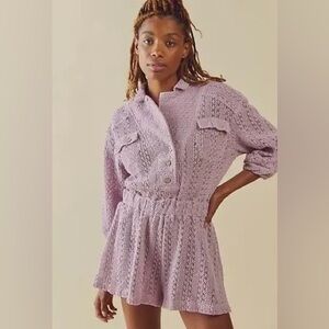 NWT Free People beach crochet romper size small